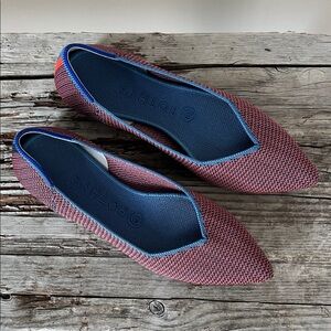 Rothy's Women's Coral and Navy Flats size 7.5 excellent new condition